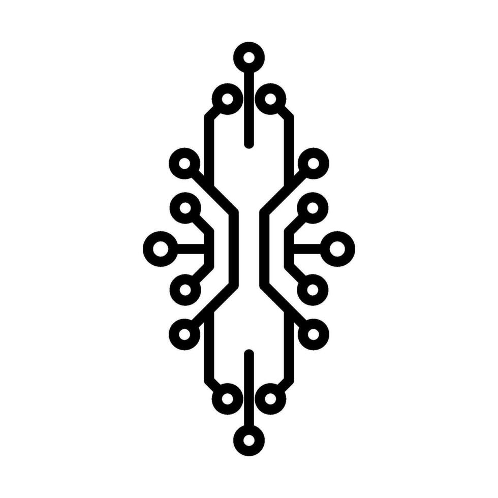 Circuit Electronic Icon Vector Template