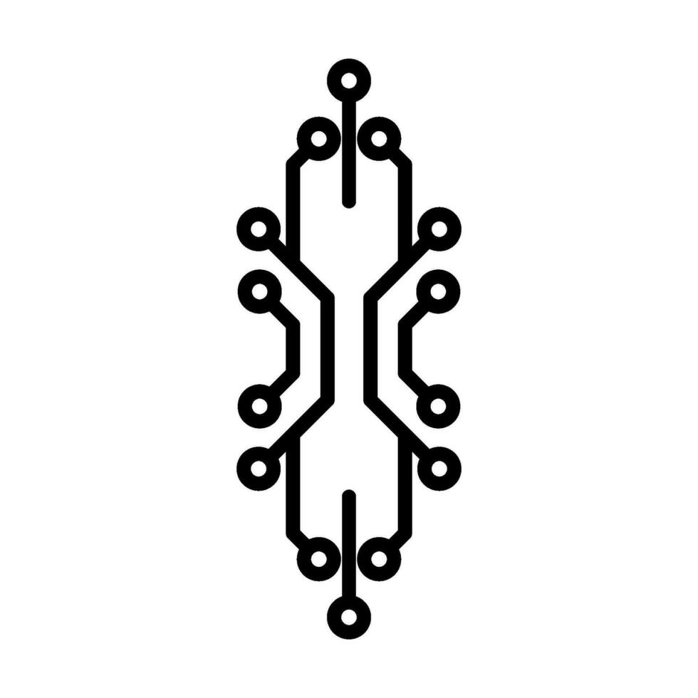 Circuit Electronic Icon Vector Template