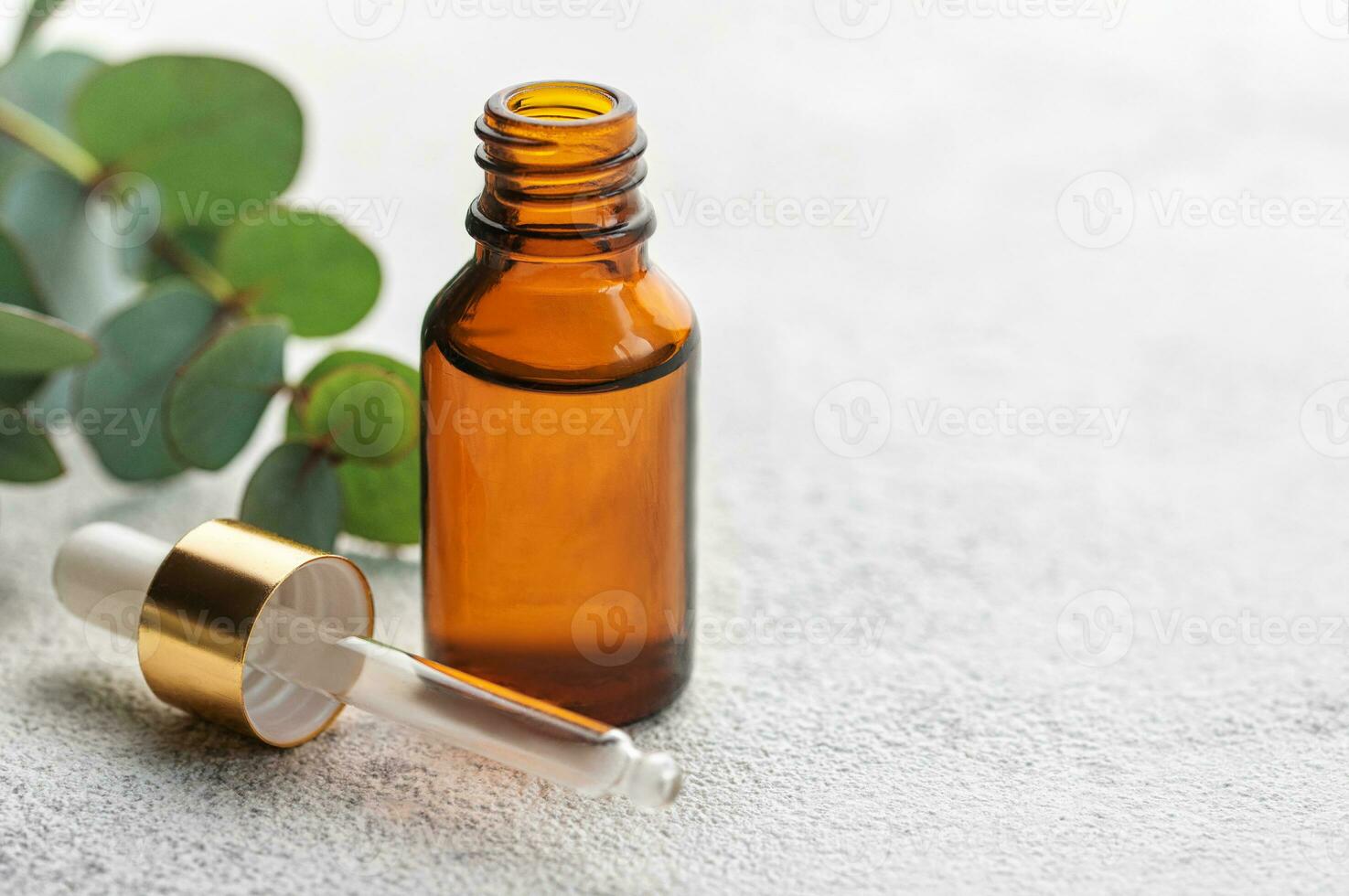 Massage and spa oils with eucalyptus photo