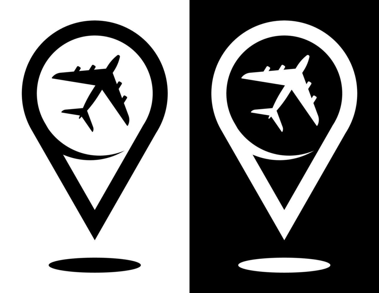 control, civil aeronave icono. avión símbolo para sitio web. vector en plano estilo