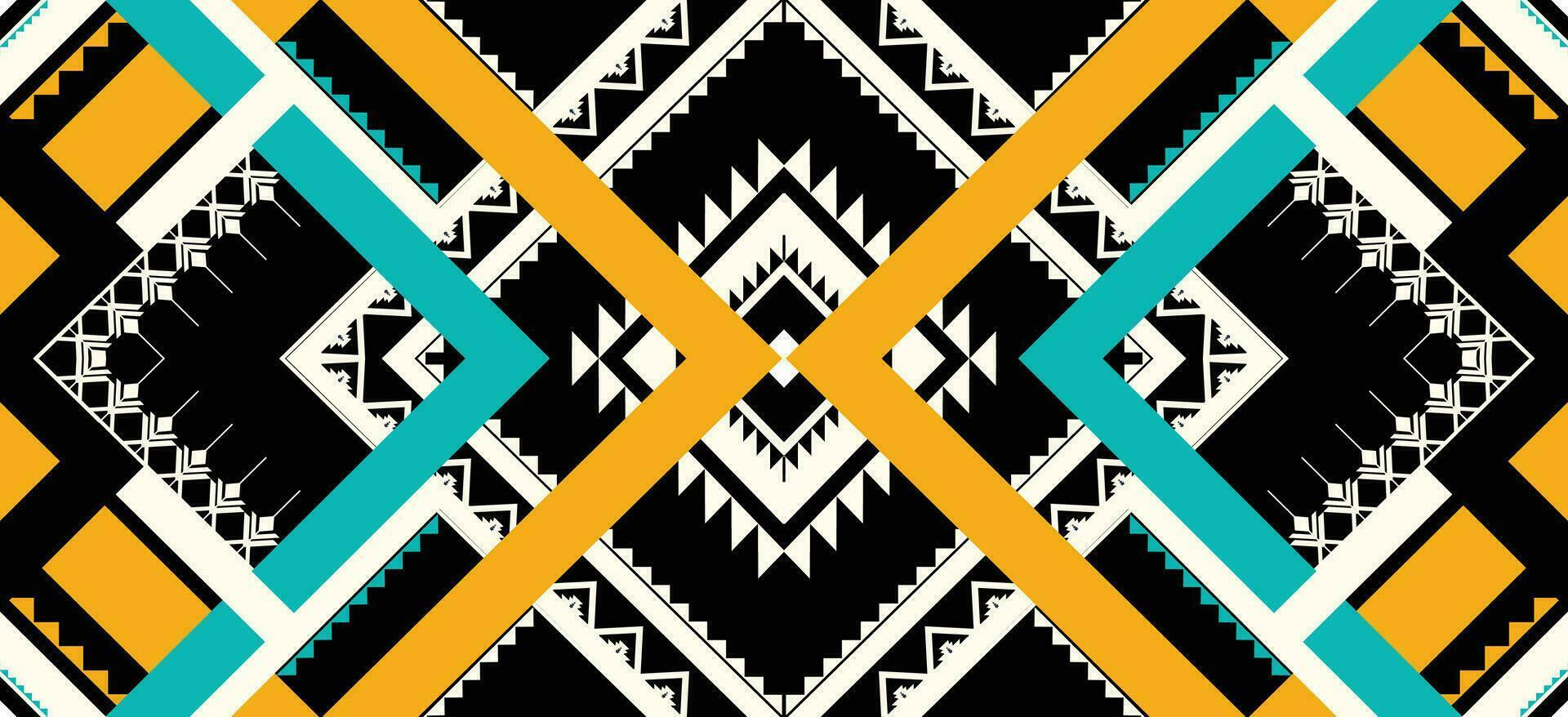 Geometric ethnic pattern. Navajo, Western, American, African,Aztec motif,flora striped . Design for Fashion,wallpaper, clothing, wrapping,Batik,fabric,tile, home dector and prints. Vector illustration