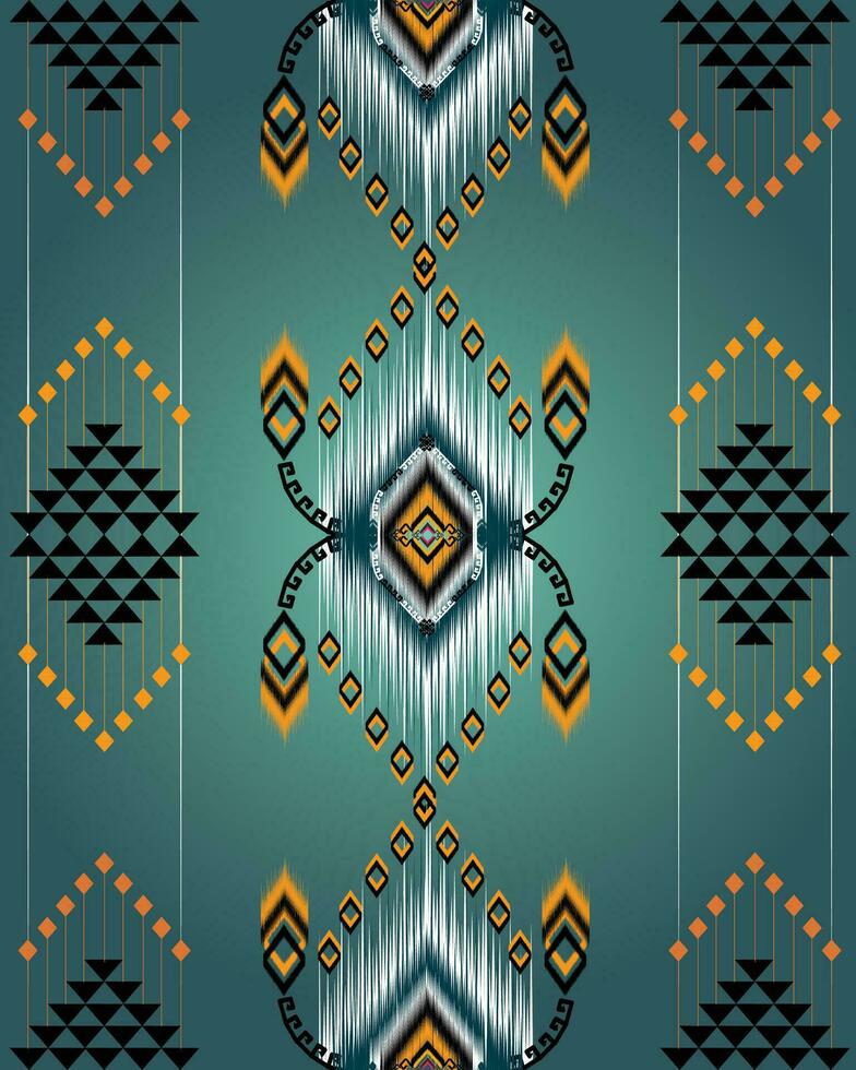 geométrico étnico modelo. navajo, occidental, americano, africano, azteca motivo, flora a rayas . diseño para moda, papel pintado, ropa, envoltura, batik, tela, azulejo, hogar dector y huellas dactilares. vector ilustración