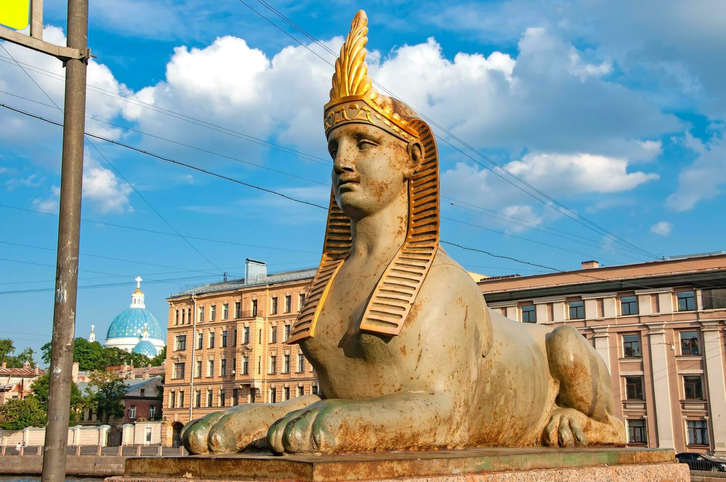 St. Petersburg, Russia - August 15 , 2022 Sphinx photo