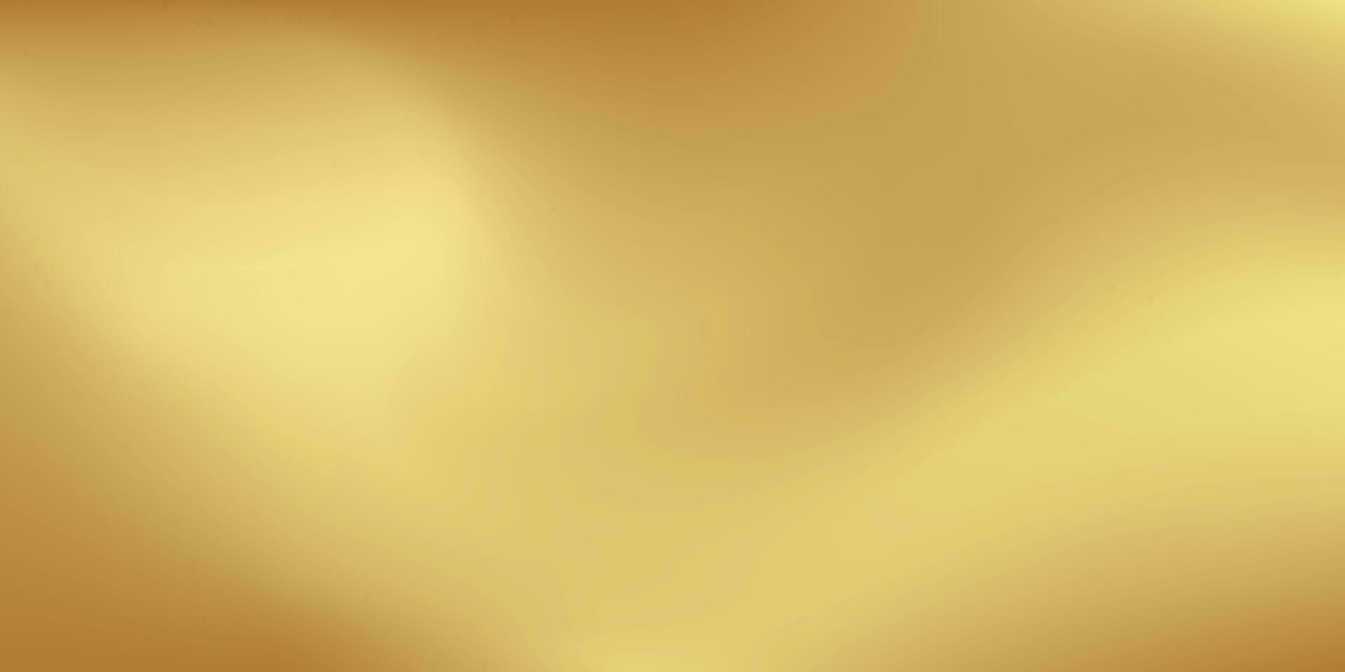 Gold abstract blurred gradient background. Vector illustration.