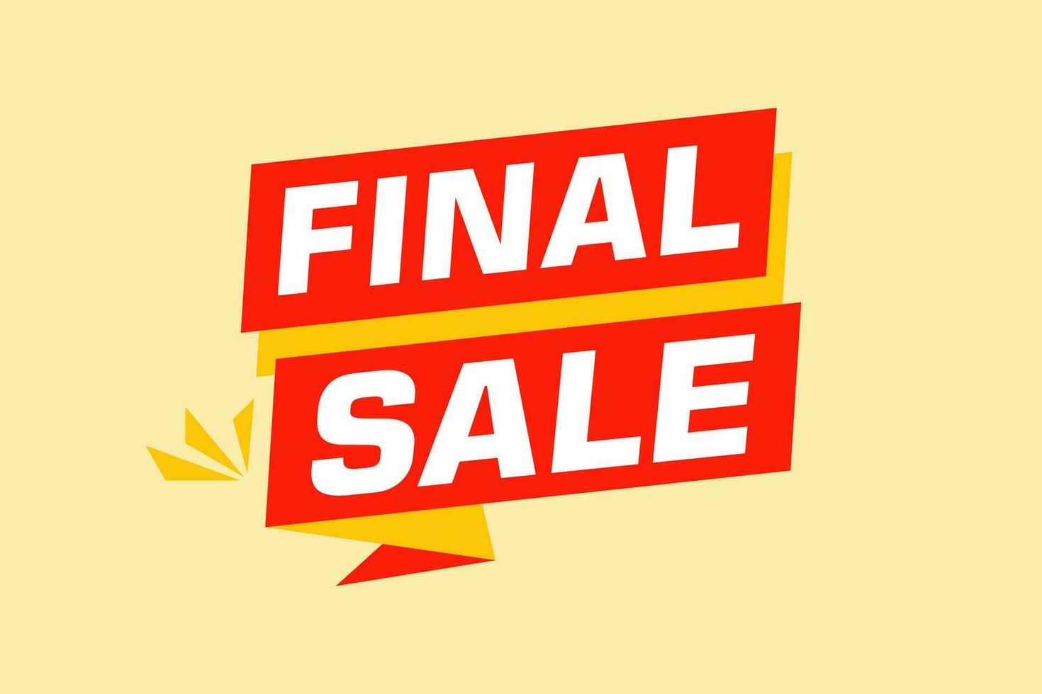 final sale banner design. Festive template can be used for invitation cards, flyers, posters. vector