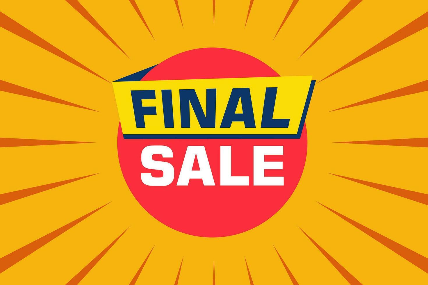 final sale banner design. Festive template can be used for invitation cards, flyers, posters. vector
