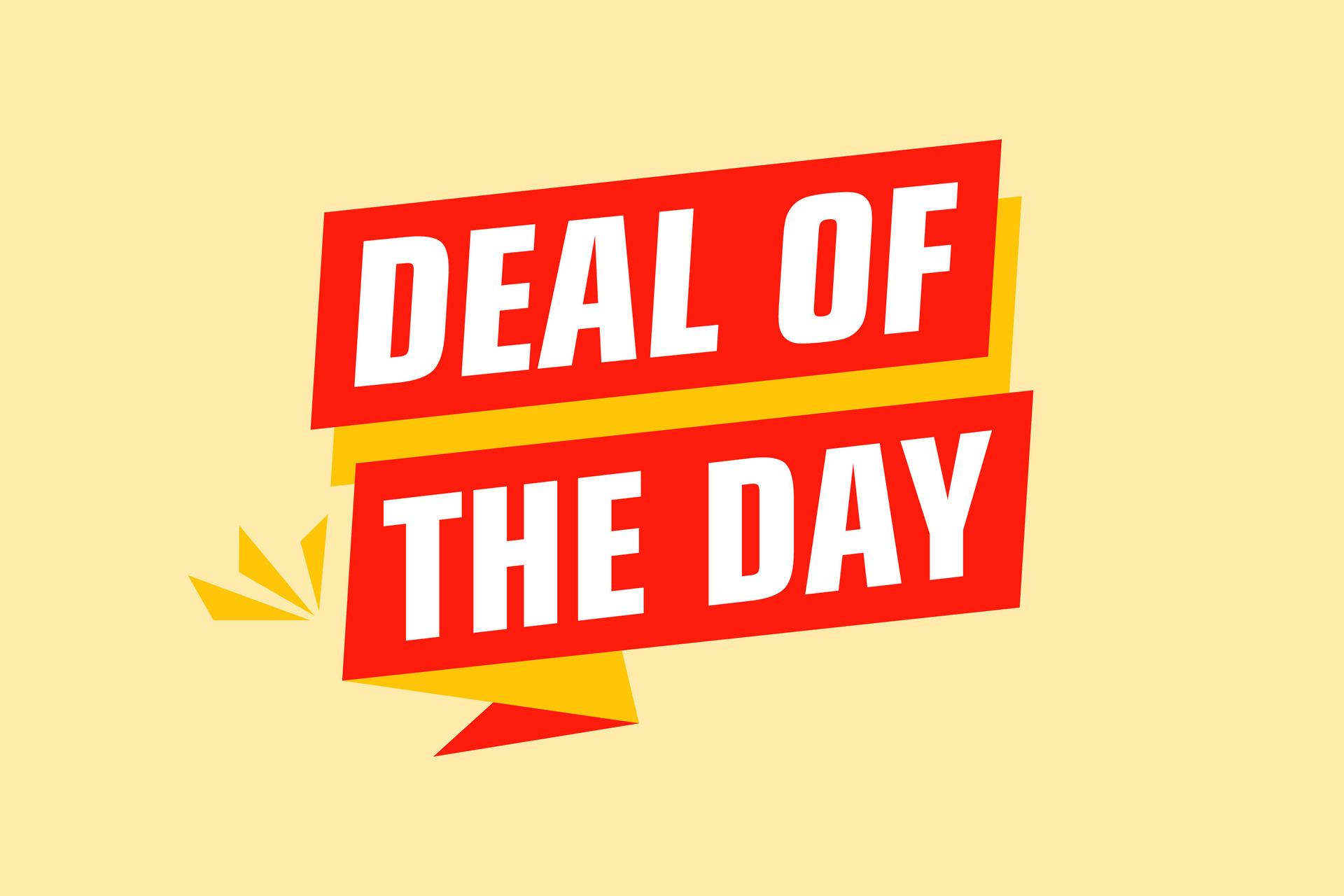 Deal of the day labels banners design. Festive template can be used for