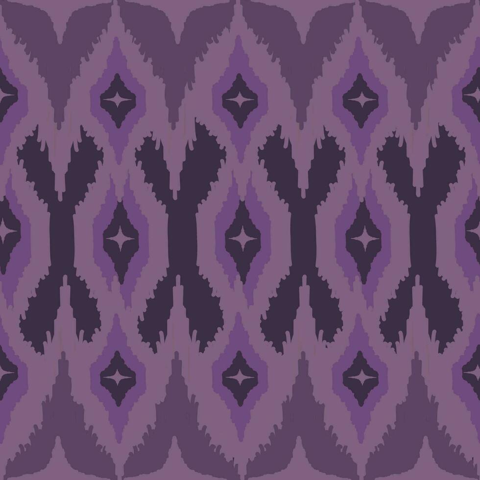 ikat ethnic seamless pattern. abstract ogee textured vector