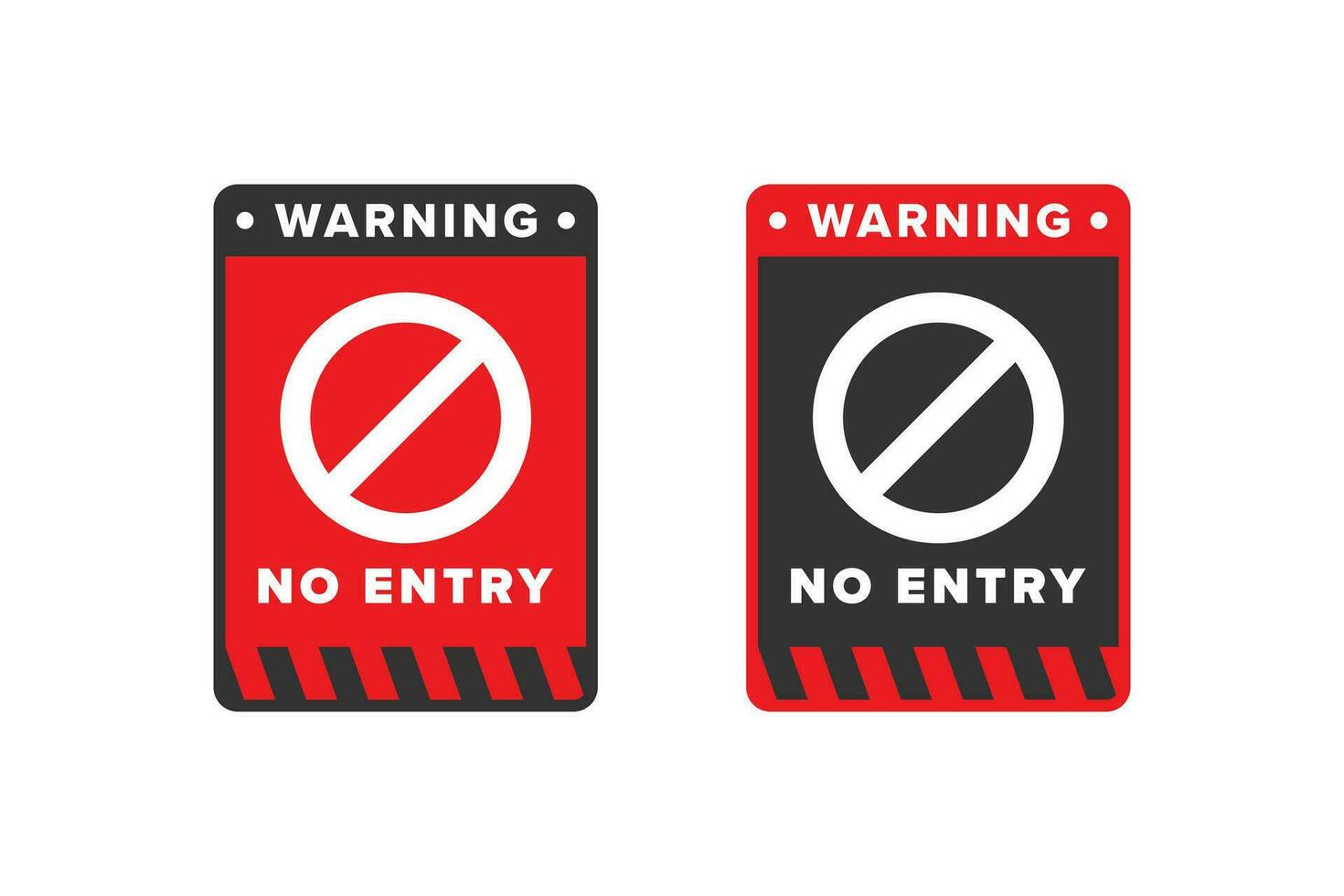 No entry icon sign vector design red color