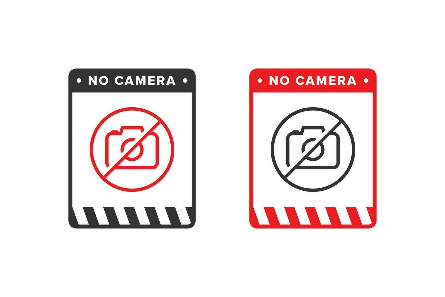 No camera, stop camera icon sign vector