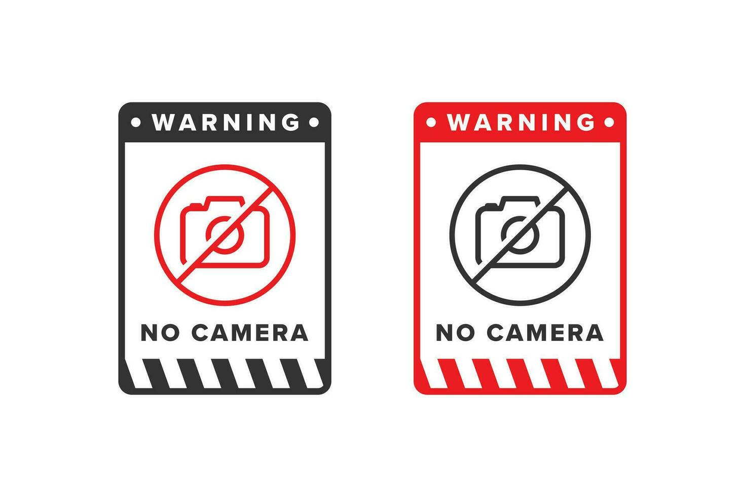 No camera, stop camera icon sign vector