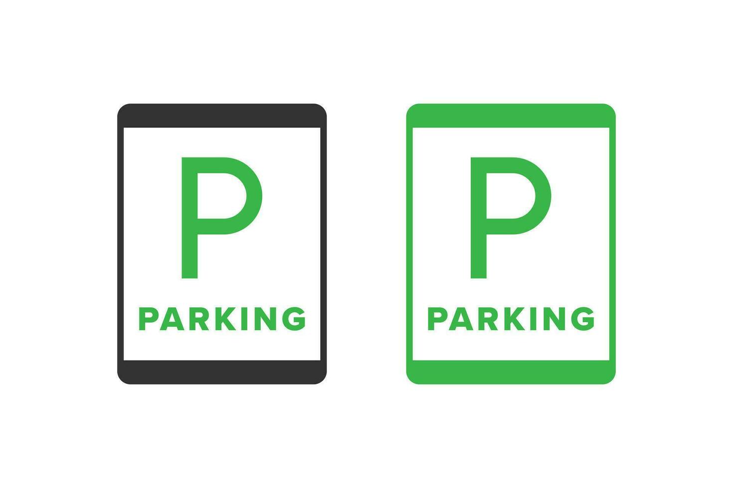 Parking icon vector