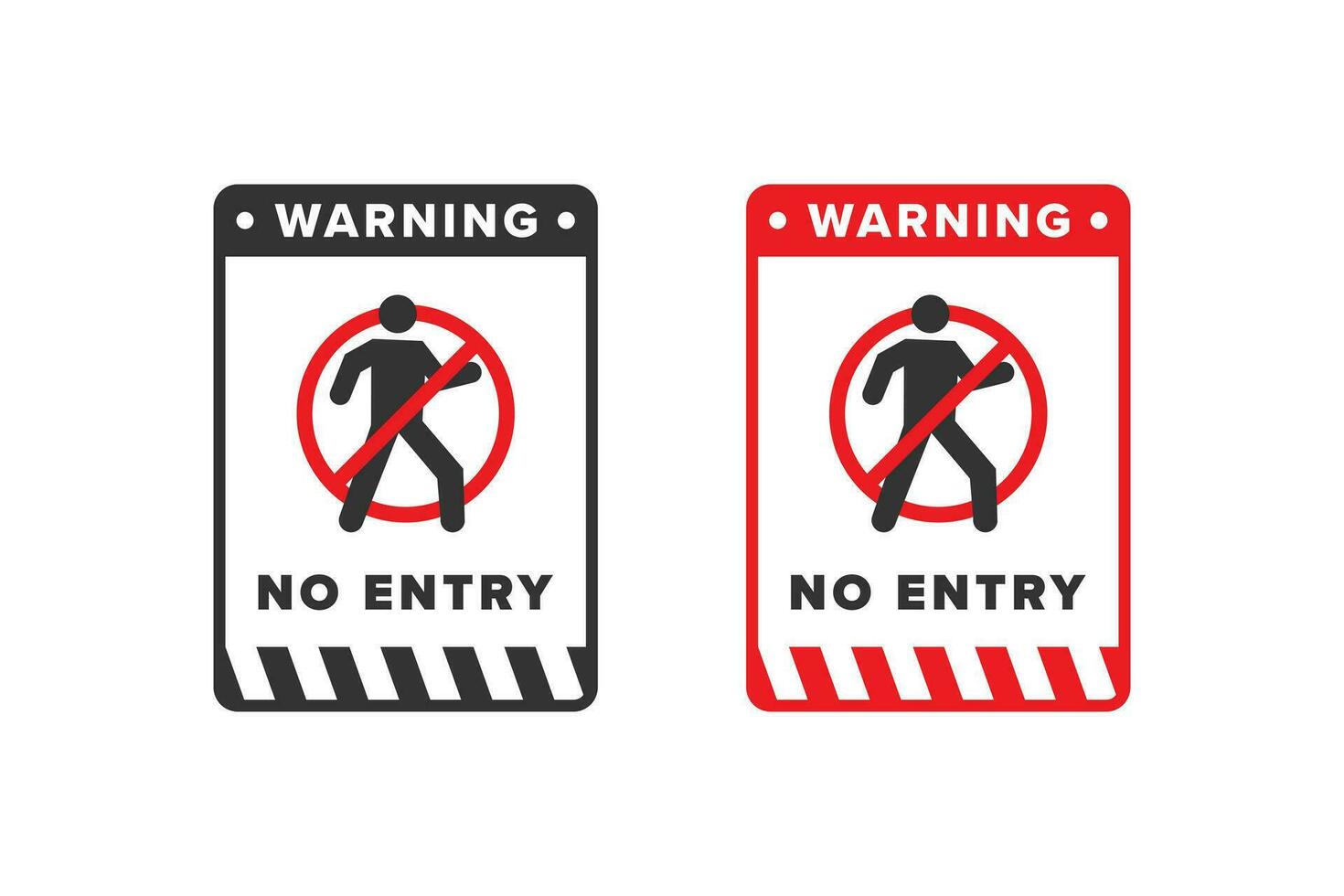 No entry icon sign vector design red color