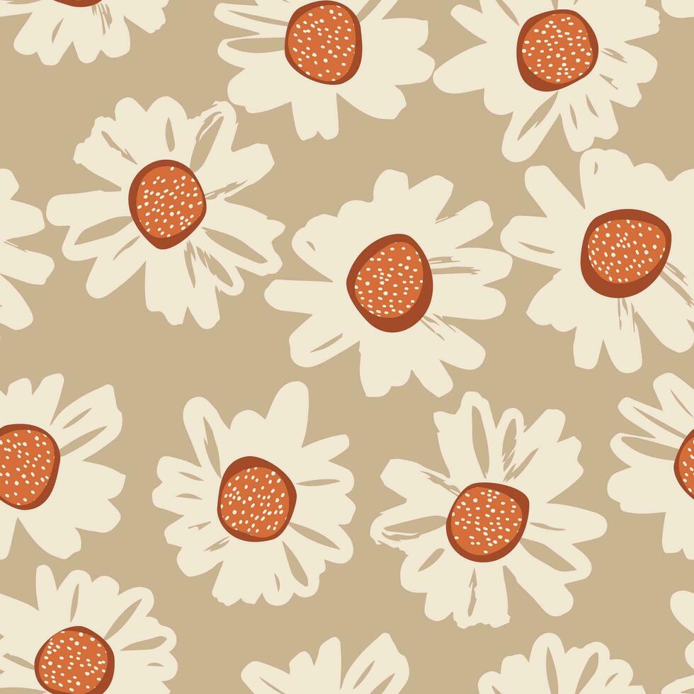 mano dibujado flores, sin costura patrones con floral para tela, textiles, ropa, envase papel, cubrir, bandera, interior decoración, resumen antecedentes. vector