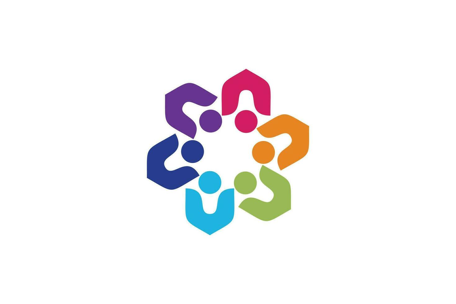 Community logo vector with modern and creative concept