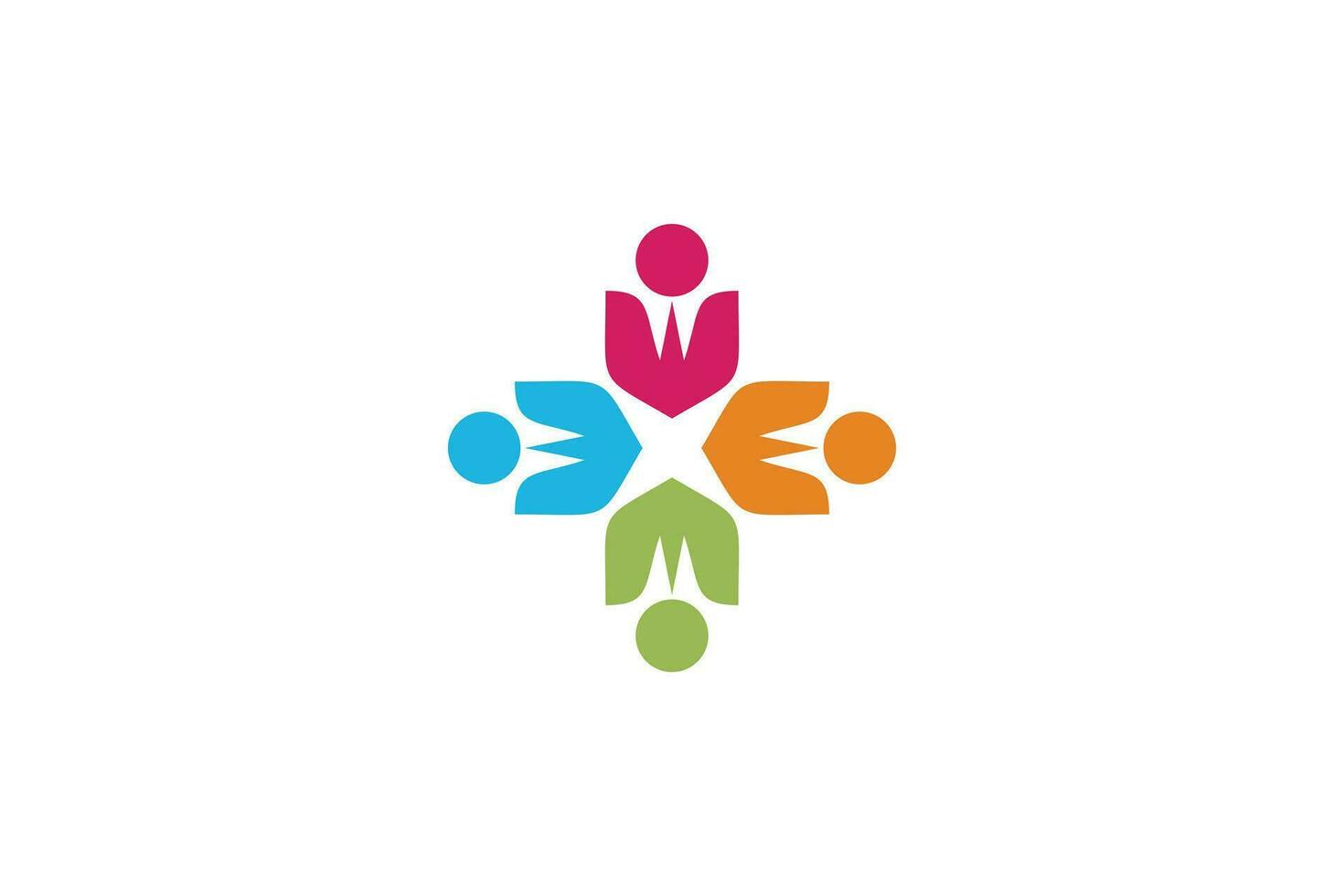 Community logo vector with modern and creative concept