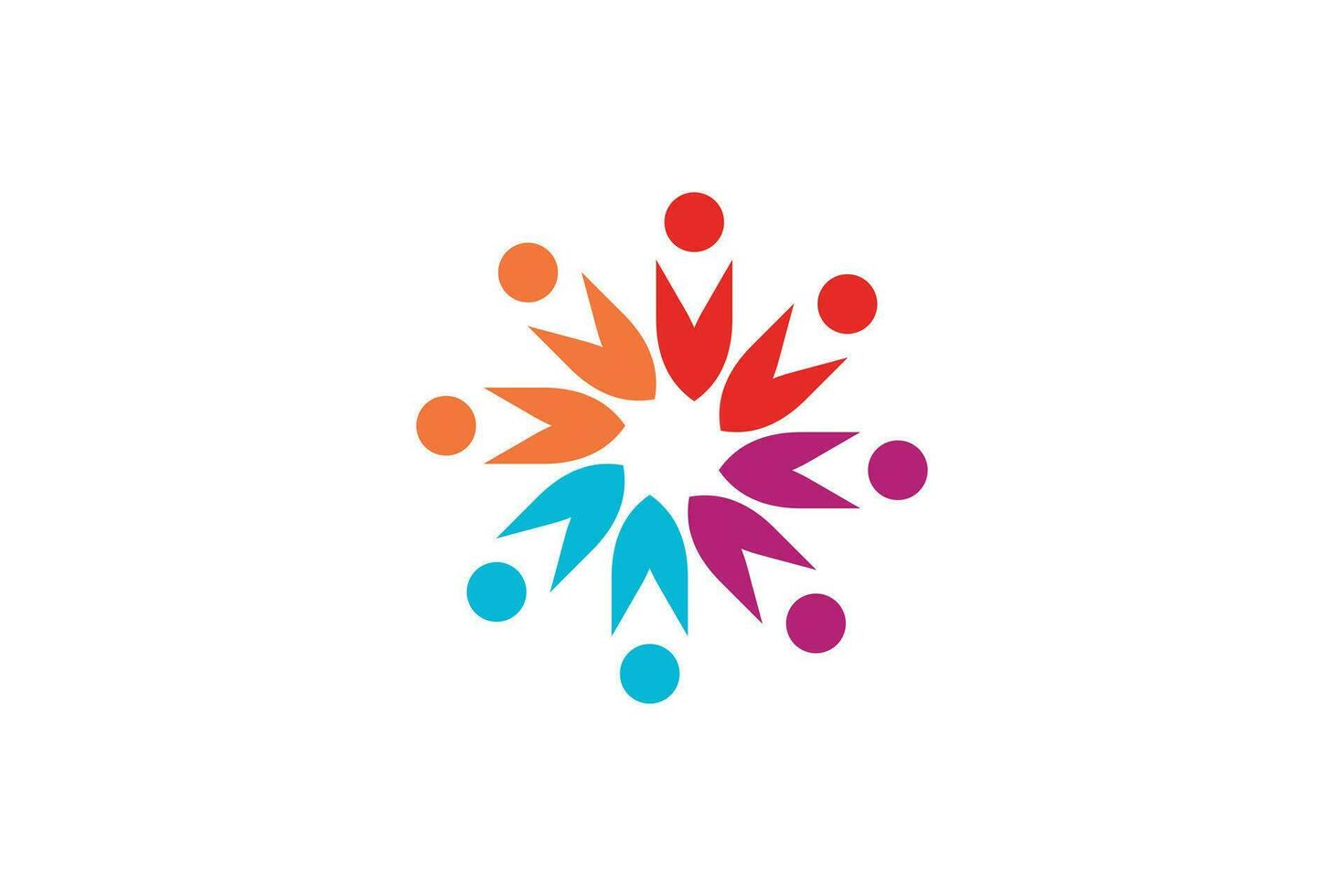 Community logo vector with modern and creative concept