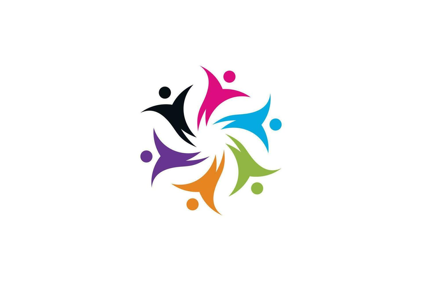 Community logo vector with modern and creative concept