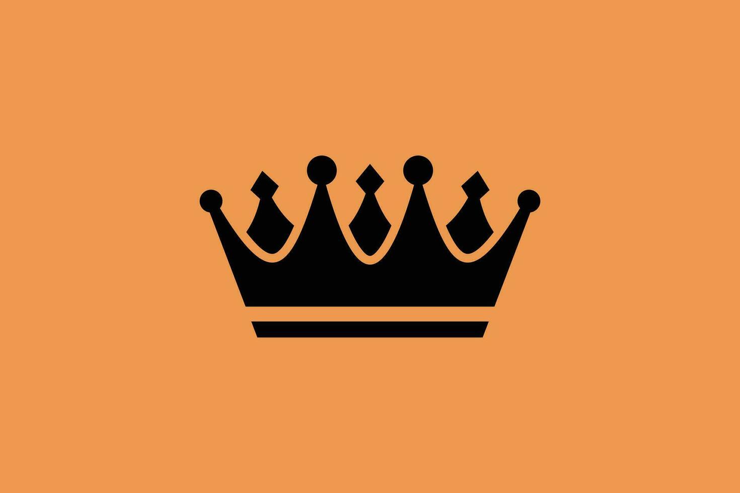 Crown logo vector with modern and creative concept