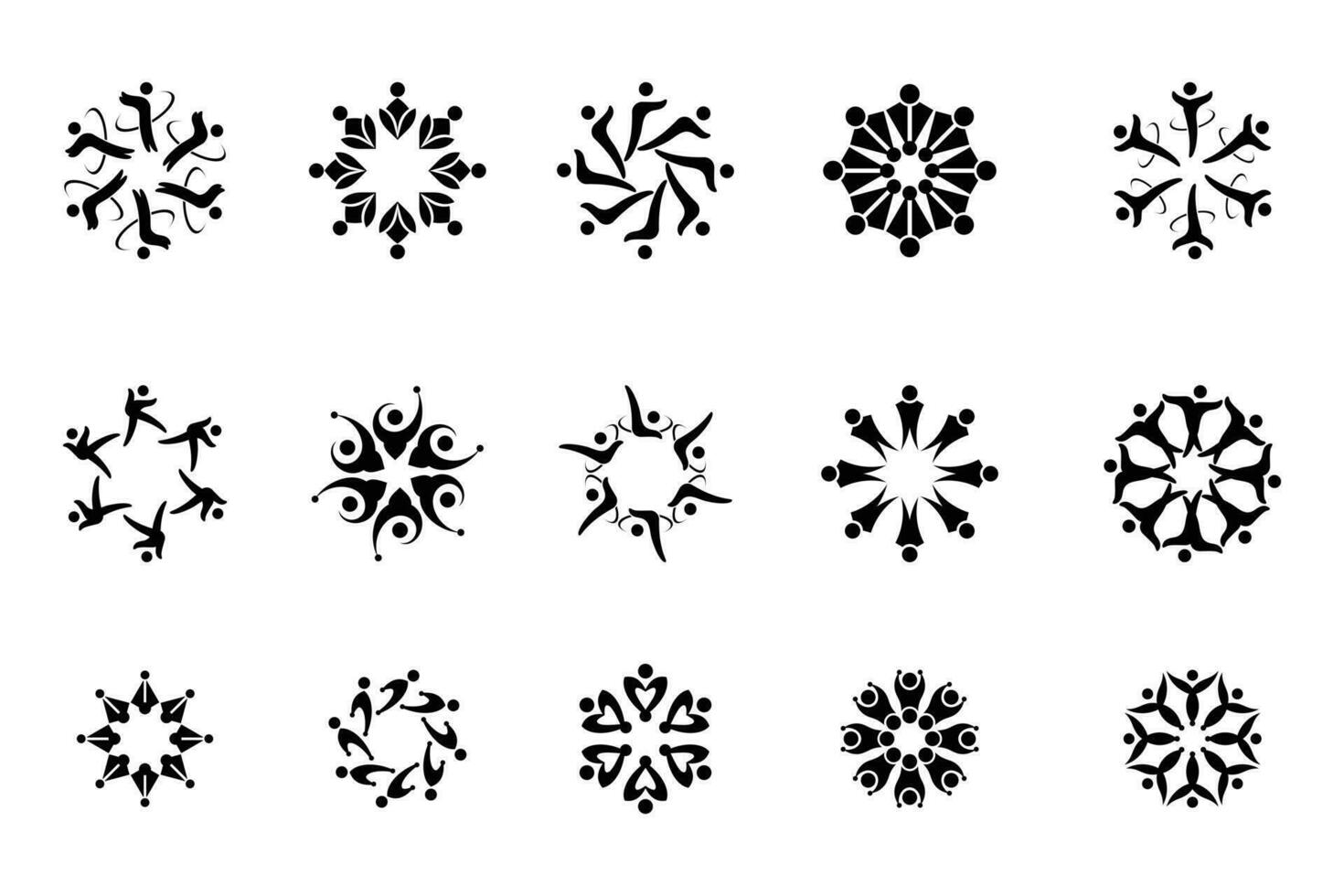 Community logo vector with modern and creative concept