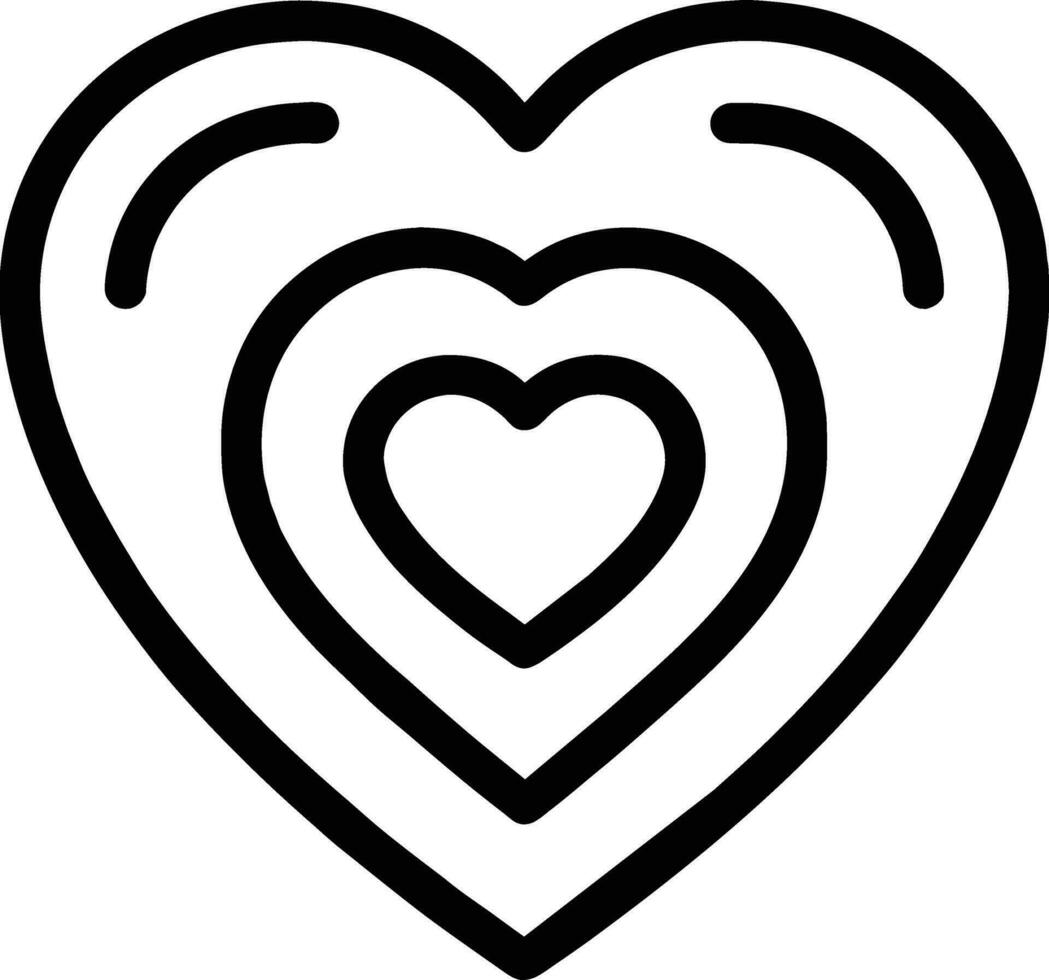 beautiful heart for your love vector