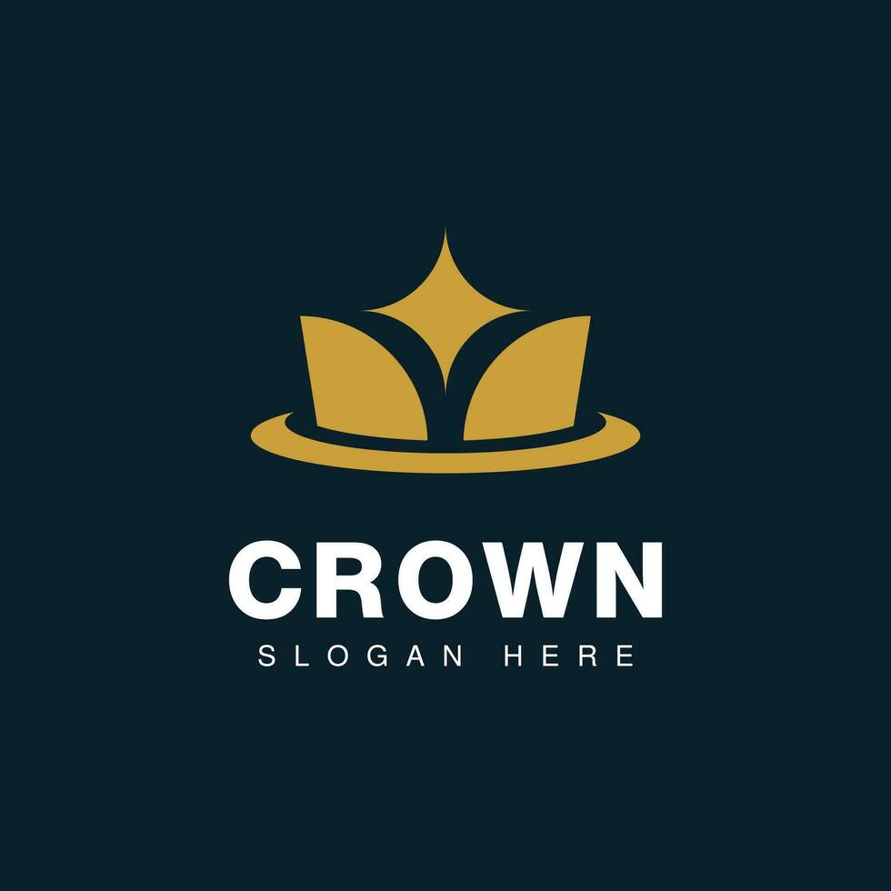 Crown Logo Royal King Queen vector symbol