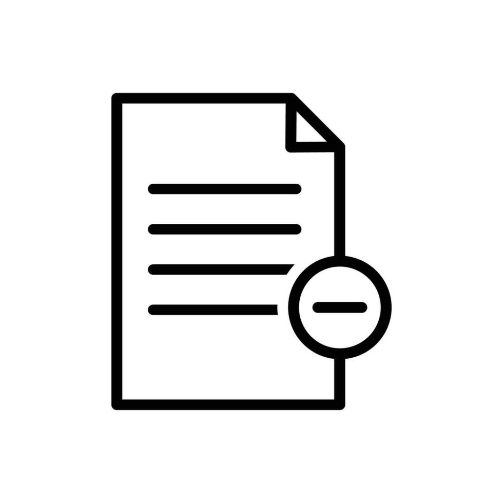 Document and files vector icon. Add file. Delete file icon. Office files and documents icon. EPS 10 illustration of isolated document symbol pictogram