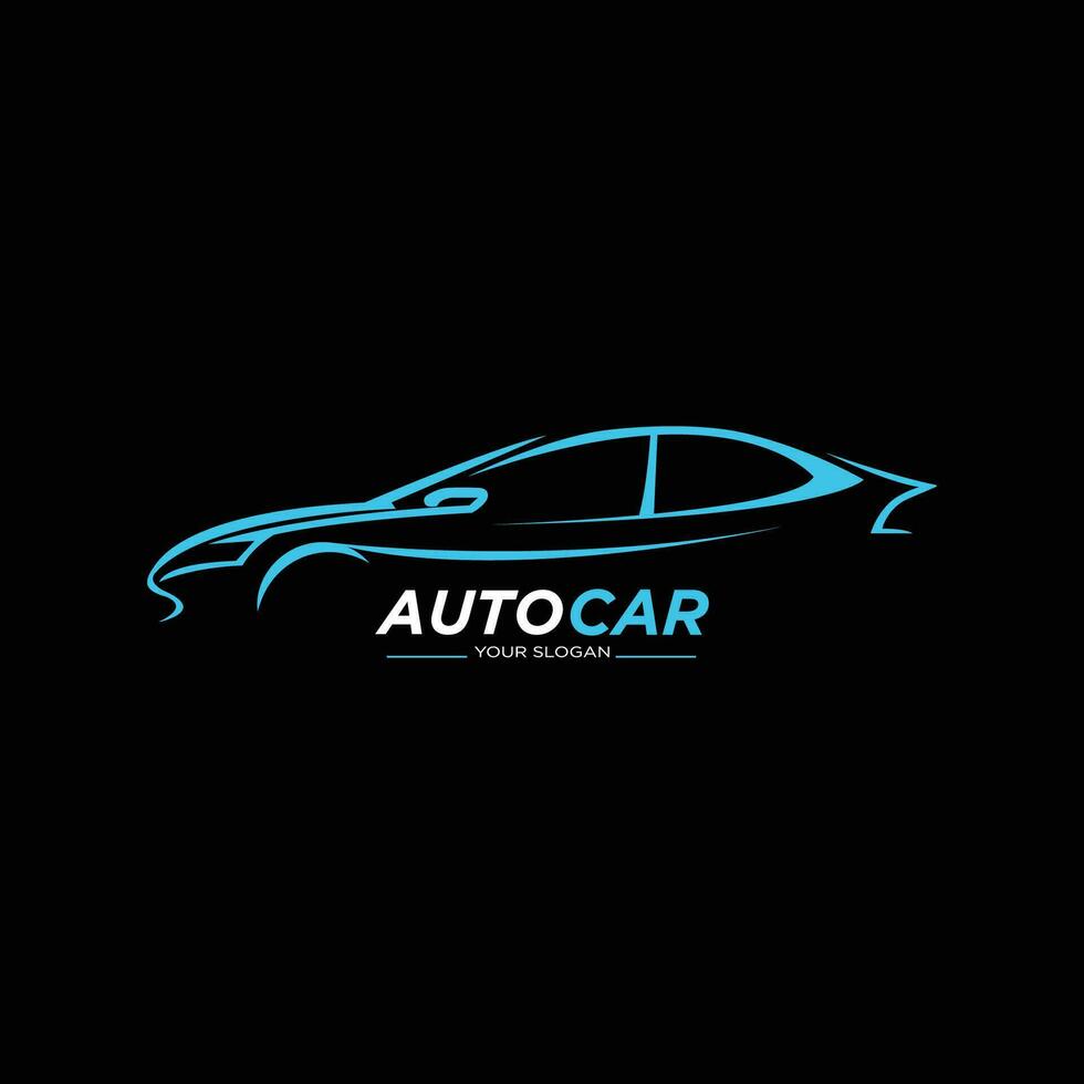 Abstract car logo design concept, automotive car vector design template.