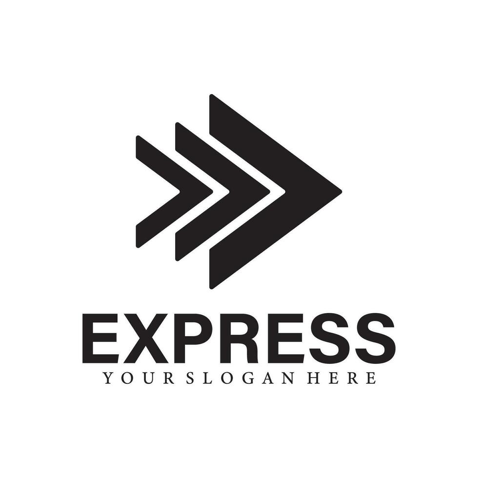 express arrow delivery logo icon vector template.