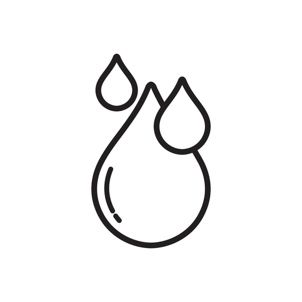 Drop icon vector . Flat icon water drop symbol