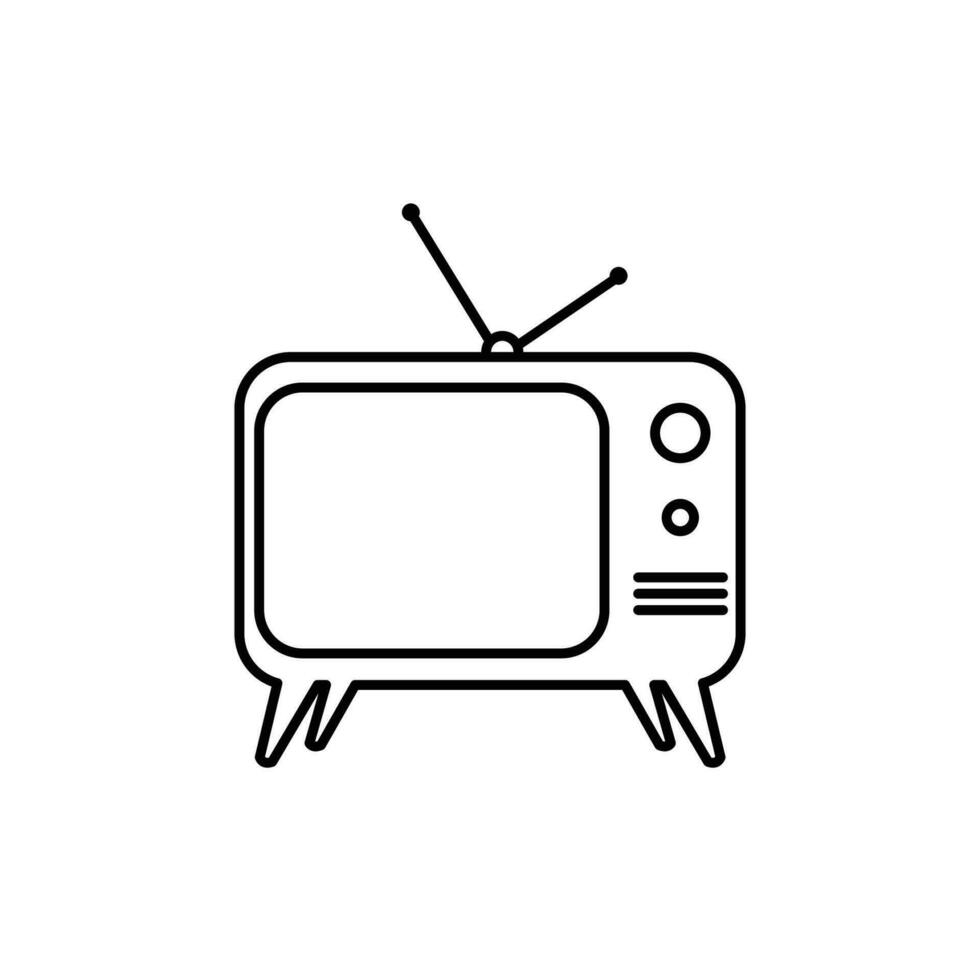 televisión - comunicación icono vector