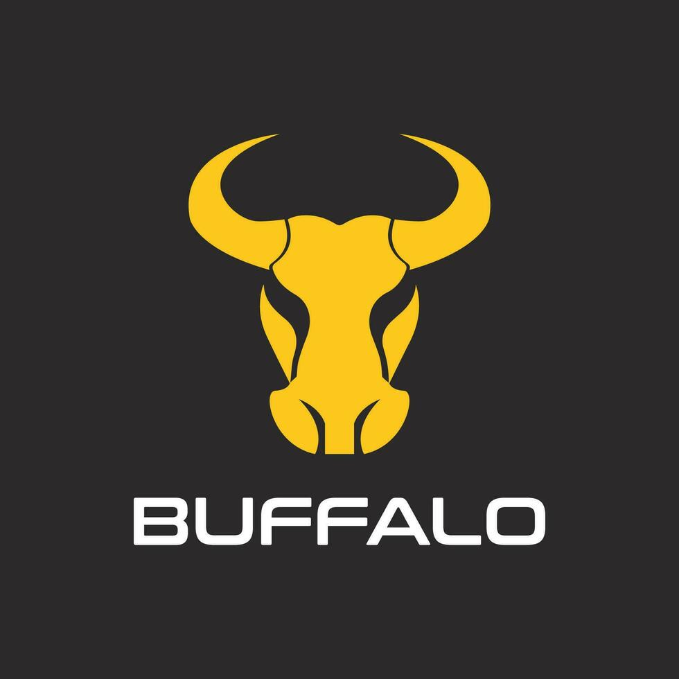 Beauty Horse Ranch Stable Stallion Logo designcreative Buffalo head design logo ideas on a white background become a brand symbol for your business, the concept of buffalo icons vector