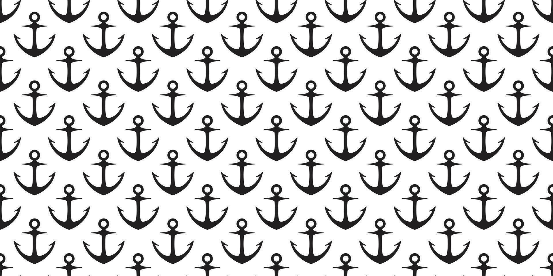 Anchor seamless pattern vector boat pirate helm maritime Nautical sea ocean repeat wallpaper scarf isolated tile background