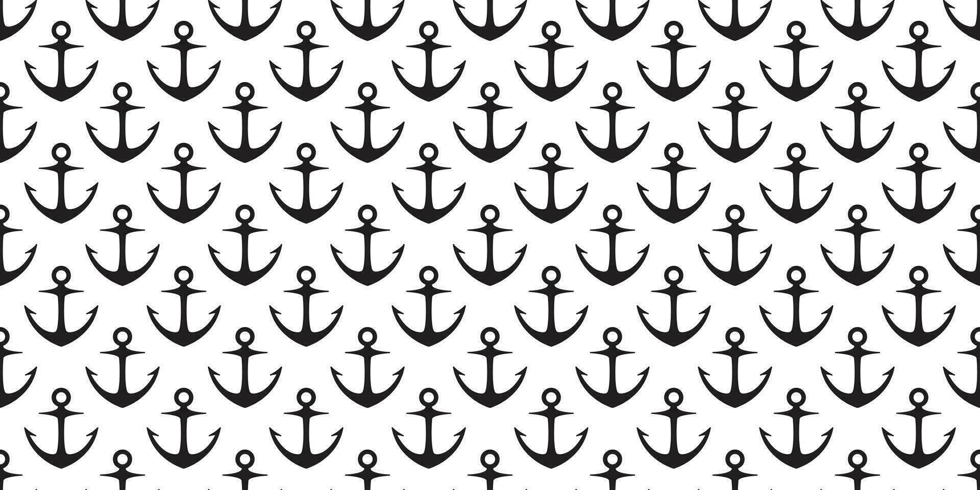 Anchor seamless pattern vector boat pirate helm maritime Nautical sea ocean repeat wallpaper scarf isolated tile background