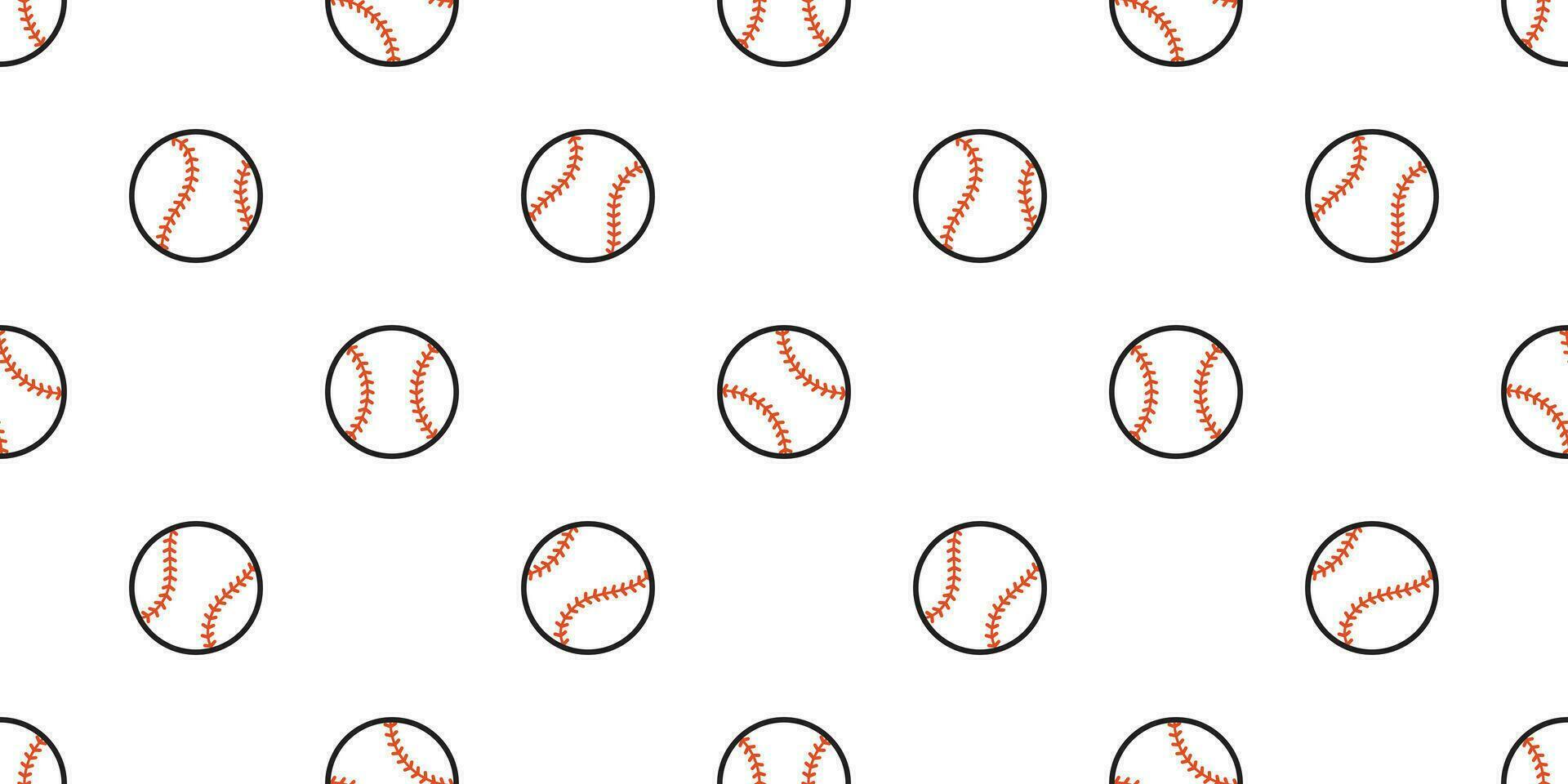 baseball Seamless pattern vector sport tennis ball tile background scarf isolated repeat wallpaper