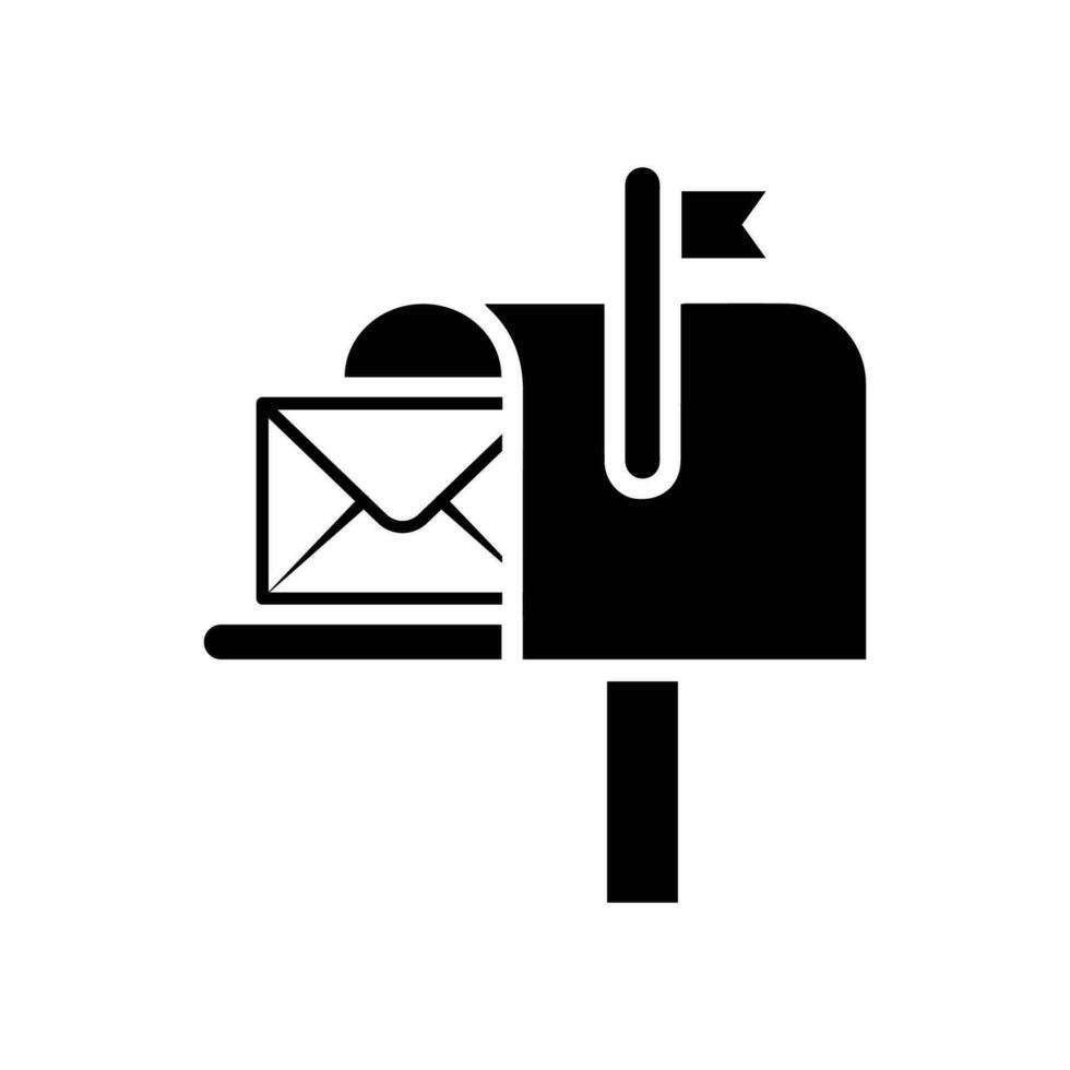 Mail box icon. Post box. PO box. Letter box. vector