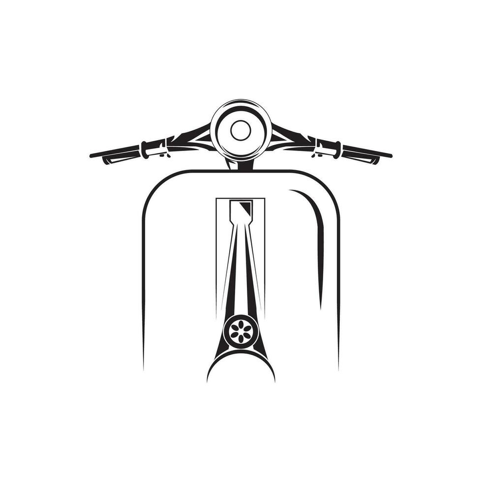 scooter creative design. vector illustration of a simple scooter