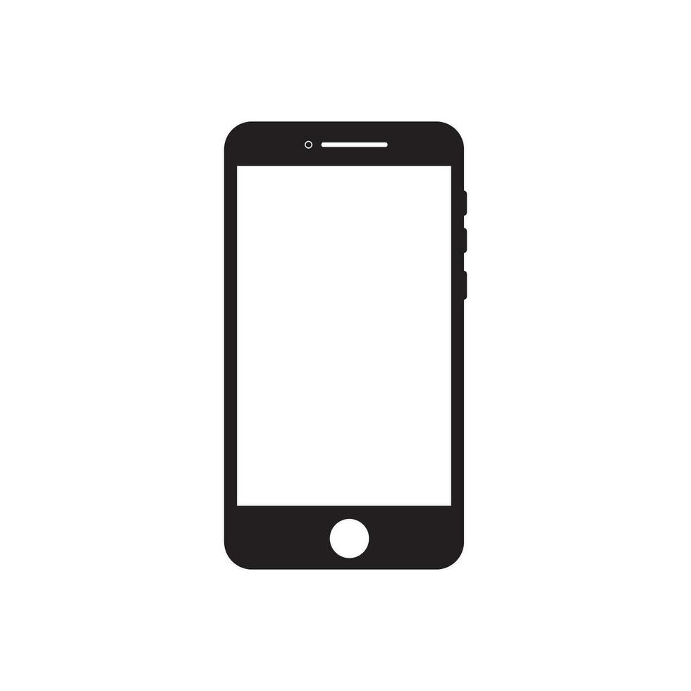 simple model of the smartphone vector