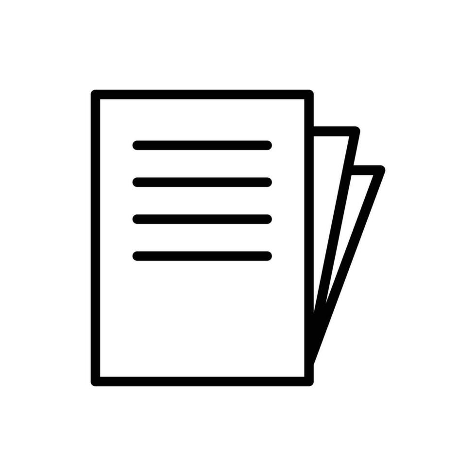 Paper icon vector illustration logo template for many purpose. Isolated on white background.