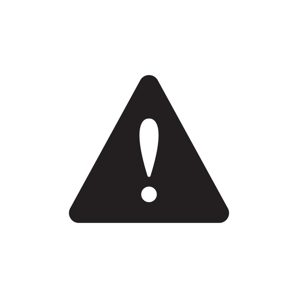 Warning vector icon, attention symbol in modern design style for web site and mobile app