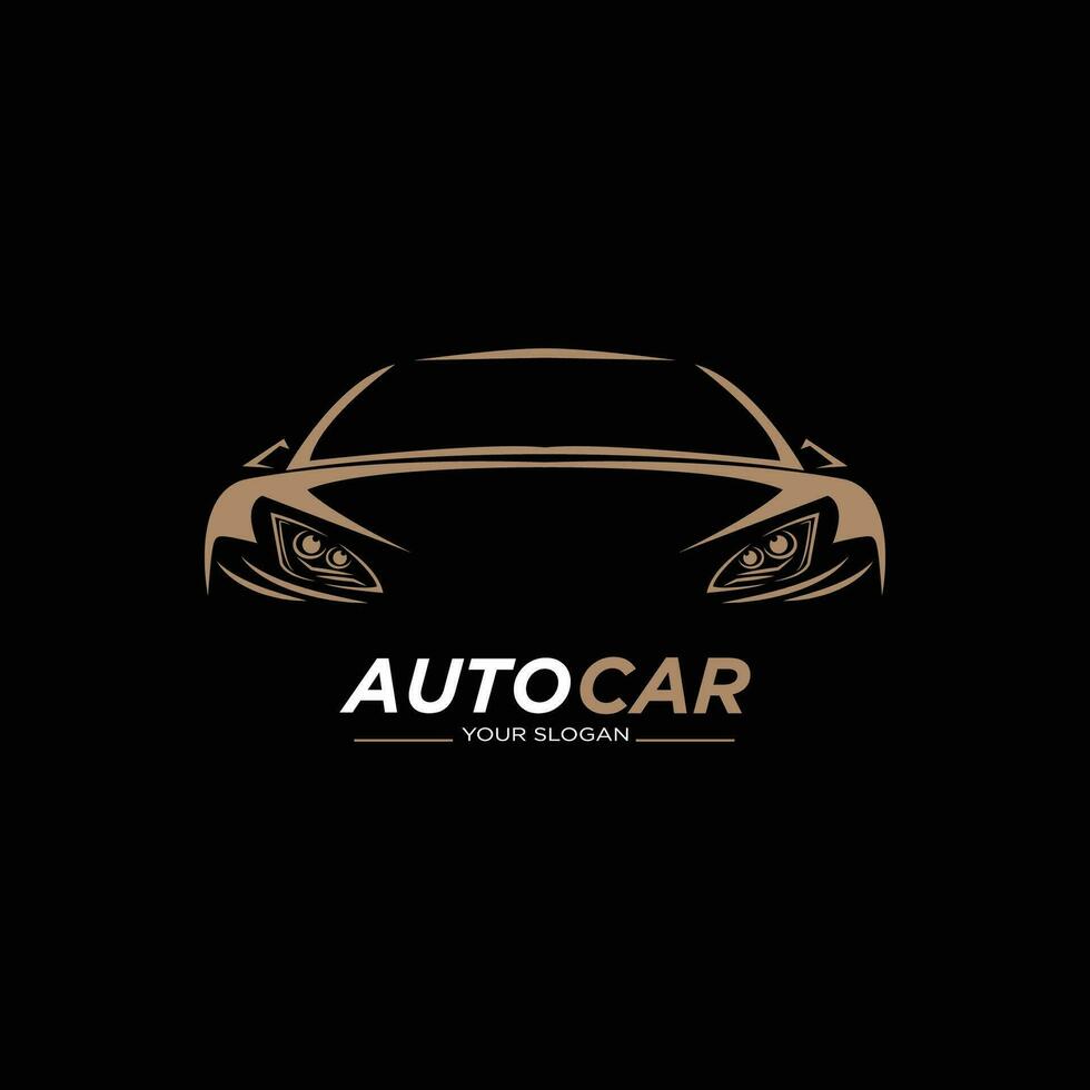 Abstract Lines Car Logo Vector. Vector illustration