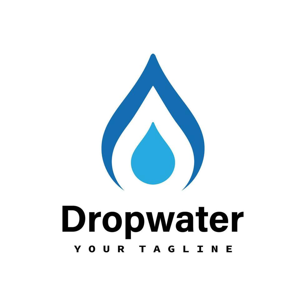 Drop Water Logo and Icon Vector Template