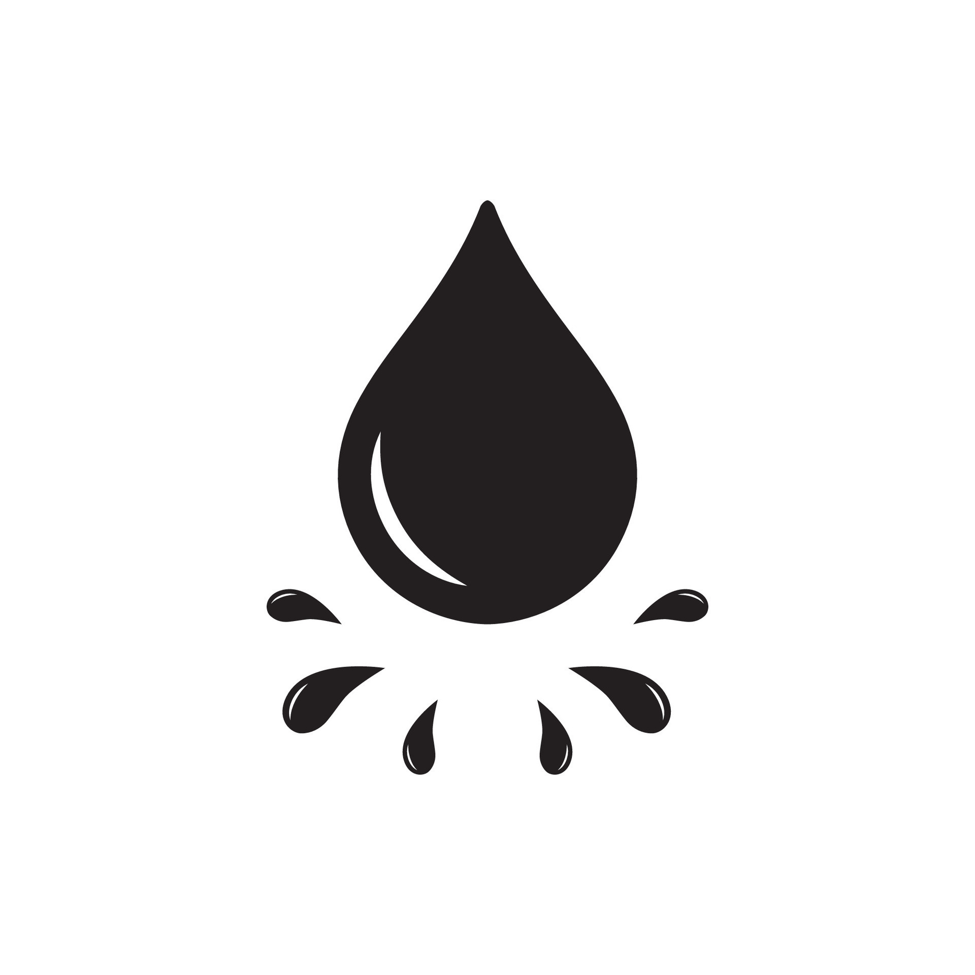 Drop icon vector . Flat icon water drop symbol 26302265 Vector Art at