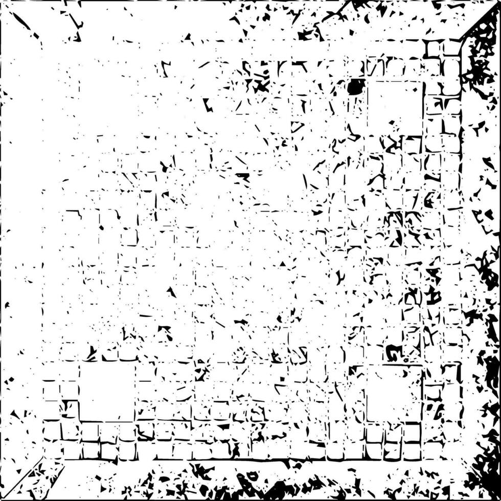 Rustic grunge vector texture with grain and stains. Abstract noise background. Weathered surface.