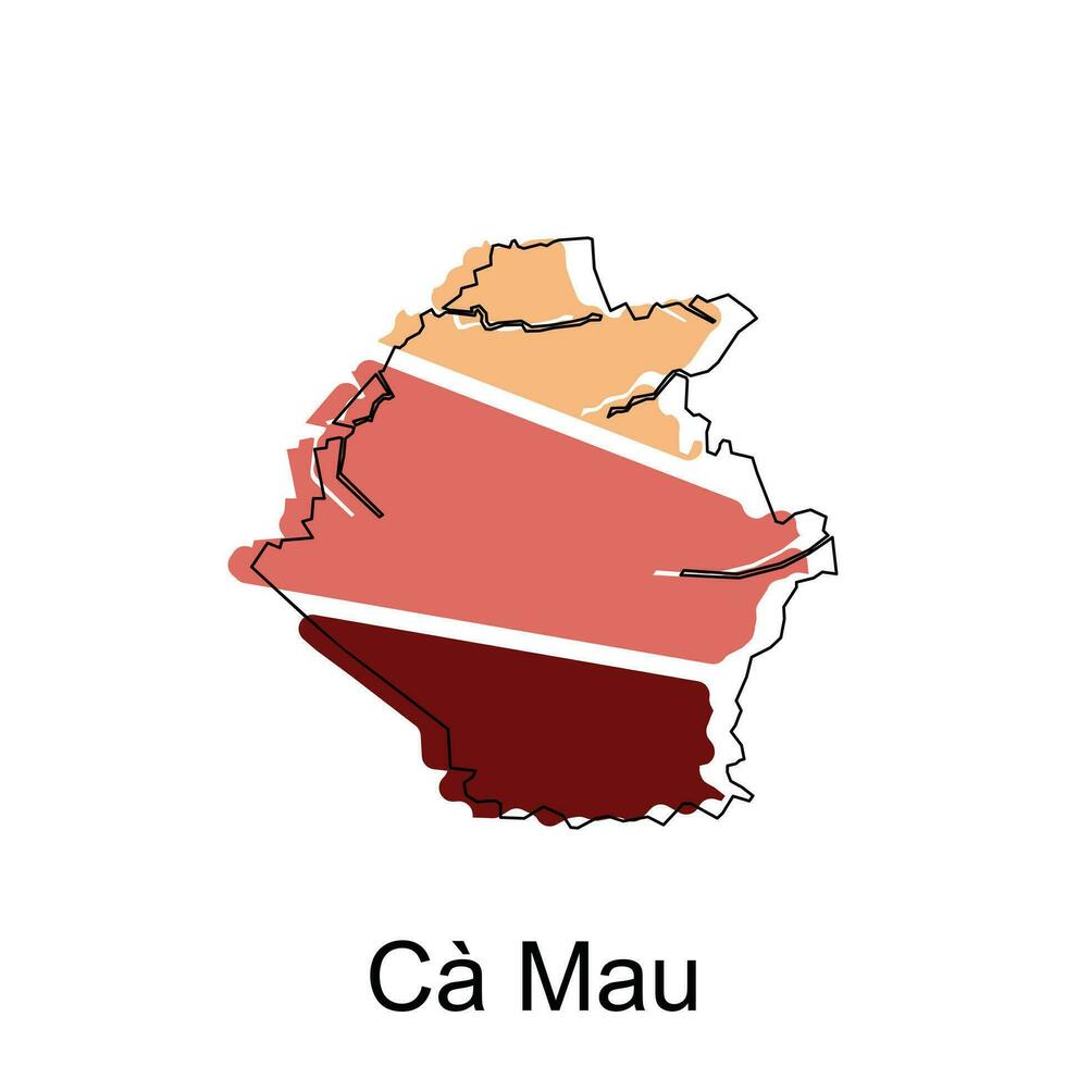 mapa de California Mau vector diseño plantilla, mundo mapa internacional vector modelo con contorno gráfico bosquejo estilo aislado en blanco antecedentes