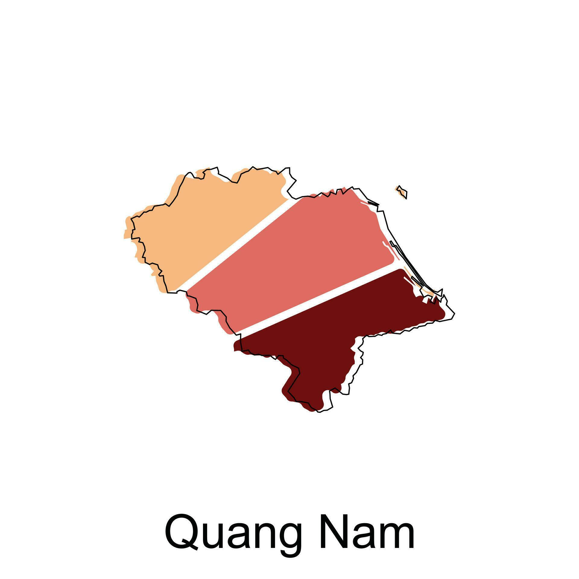 Map Of Quang Nam Geometric Vector Design Template Suitable For Your Map Of Quang Nam Geometric Design Template Suitable For Your Company Free Vector