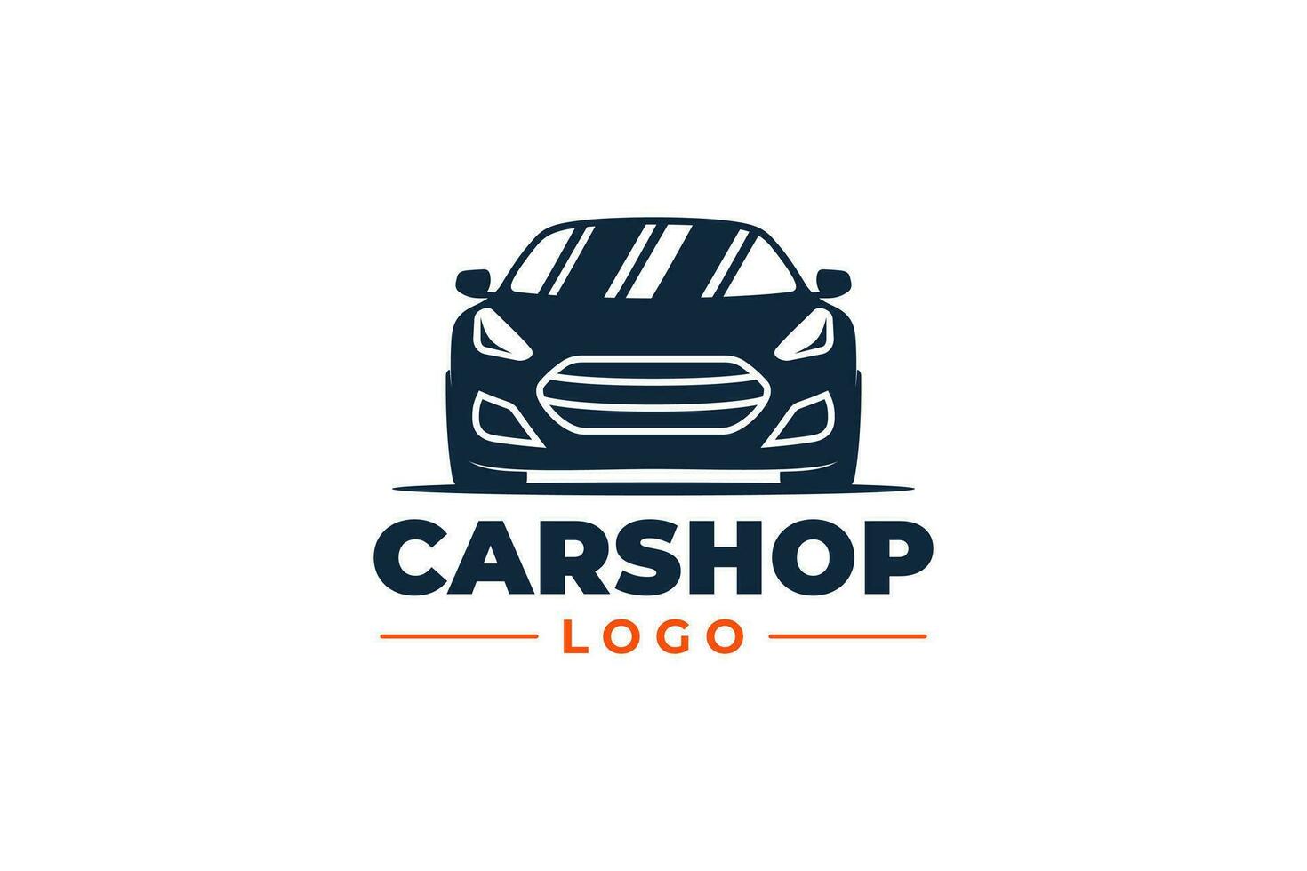 coche tienda logo modelo sedán vector