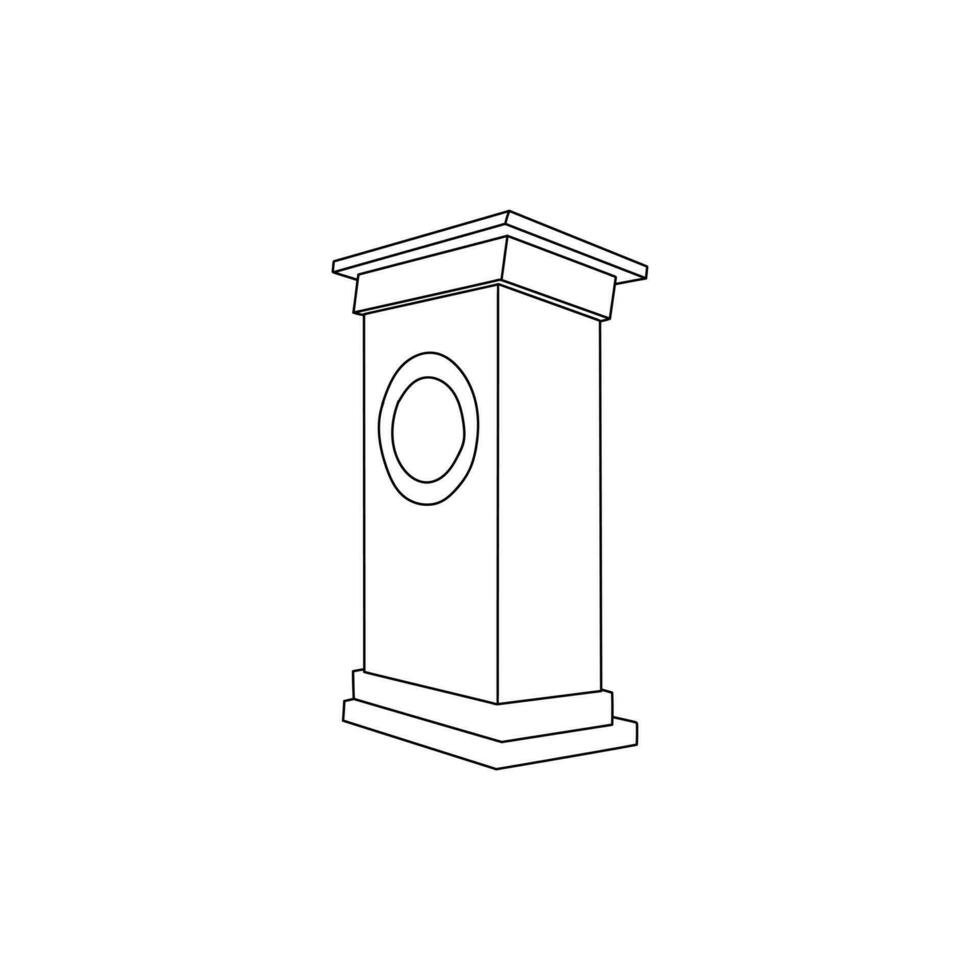 Podium line minimalist illustration vector Design Template, suitable for your company