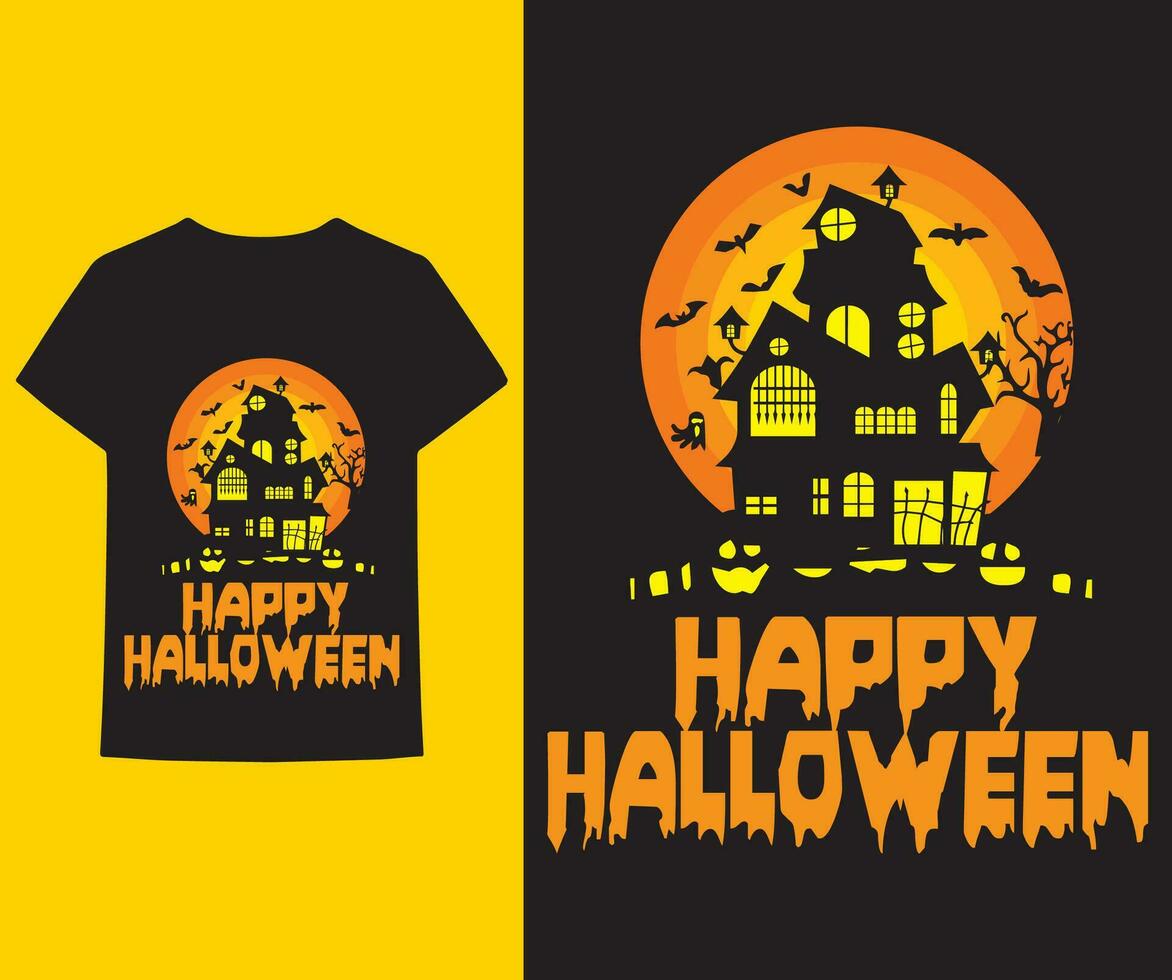 Hallowed t-shirt design, halloween vector elements, vector graphic