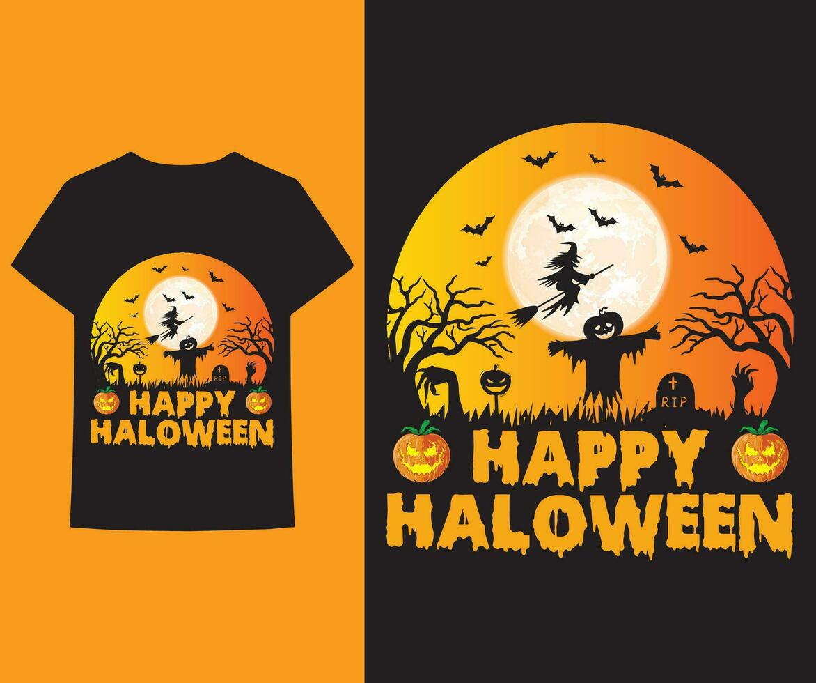 Hallowed t-shirt design, halloween vector elements, vector graphic